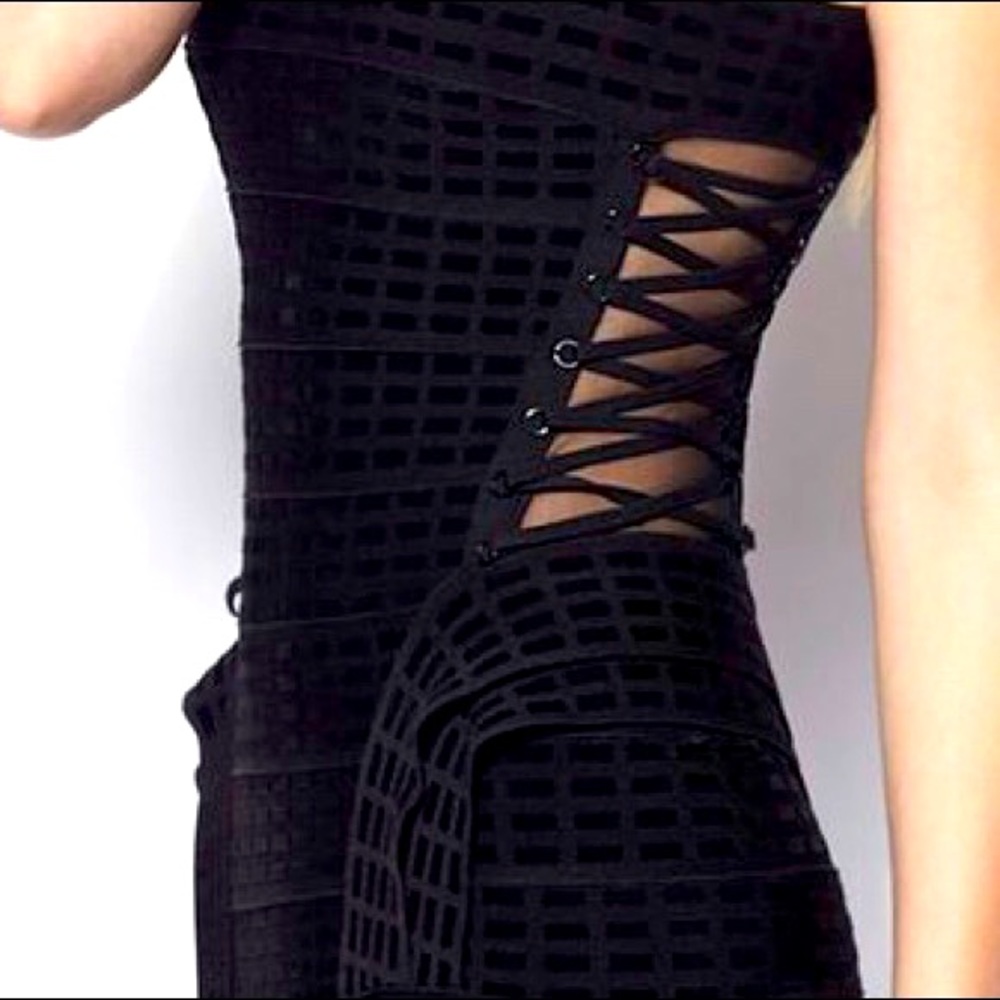 Gracia herve leger bandage bodycon mini evening cocktail dress